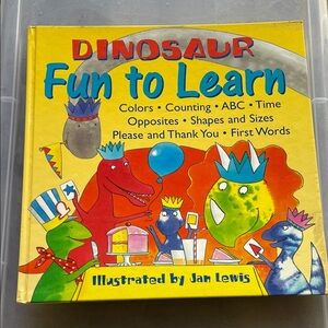 Dinosaur Fun to Learn Book by Jan Lewis - Colorful Kids' Educational Toy